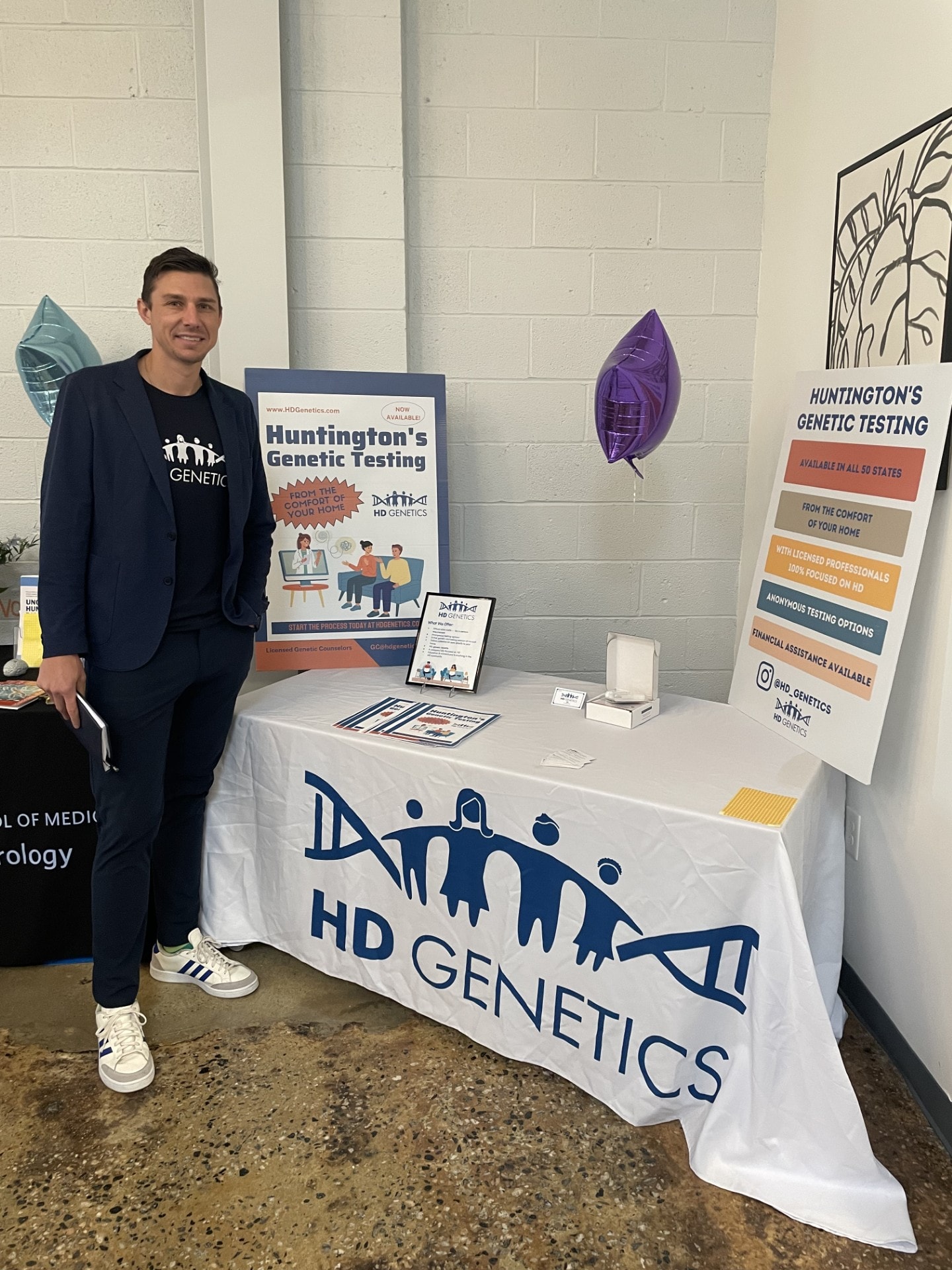 HD Genetics at a community event